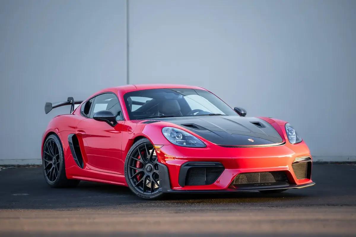 Porsche 718 Cayman GT4RS Carbon Fiber License Plate Frame