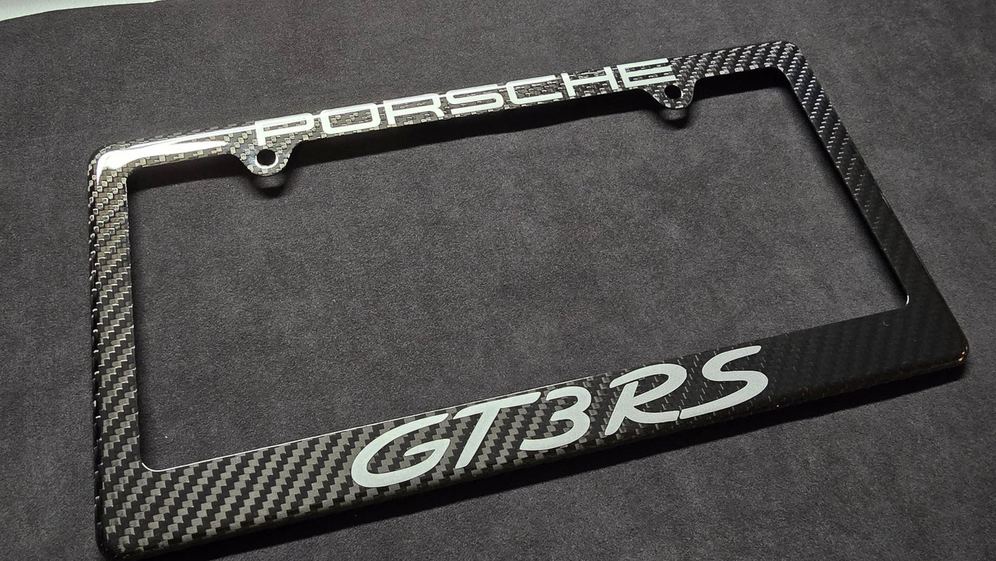 Porsche 911 GT3RS / GT3 (996 997 991) Carbon Fiber License Plate Frame