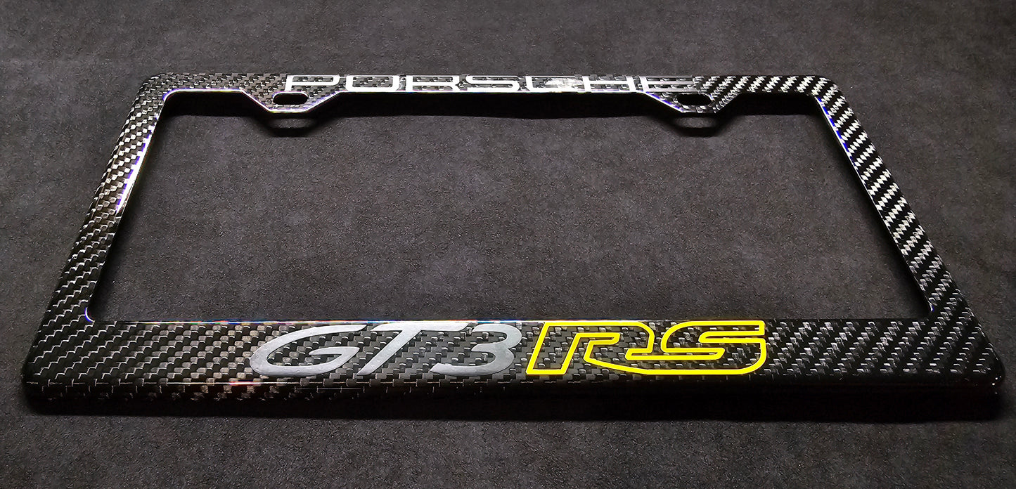 Porsche 911 GT3 RS (992) 2023+ Carbon Fiber License Plate Frame