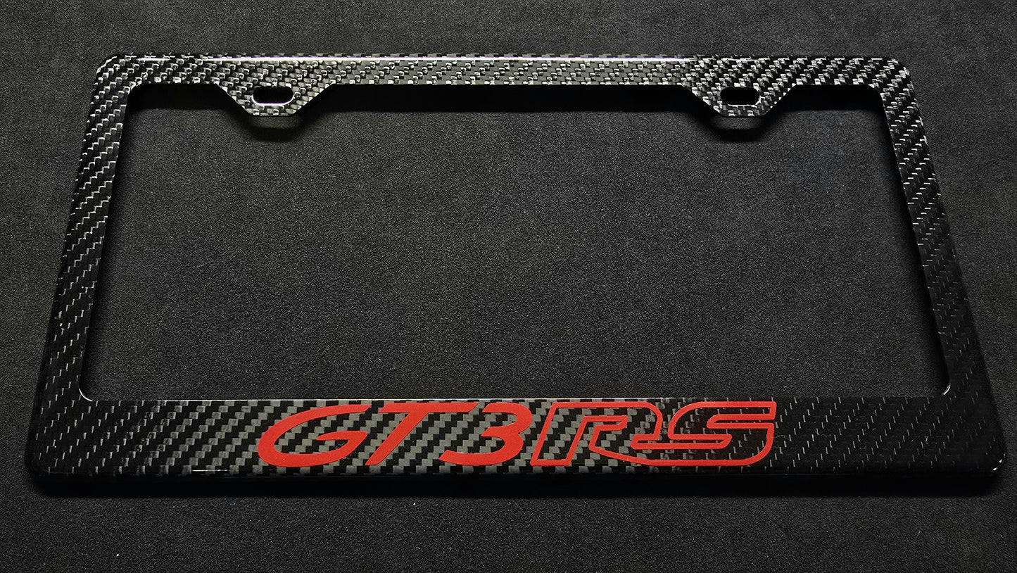 Porsche 911 GT3 RS (992) 2023+ Carbon Fiber License Plate Frame