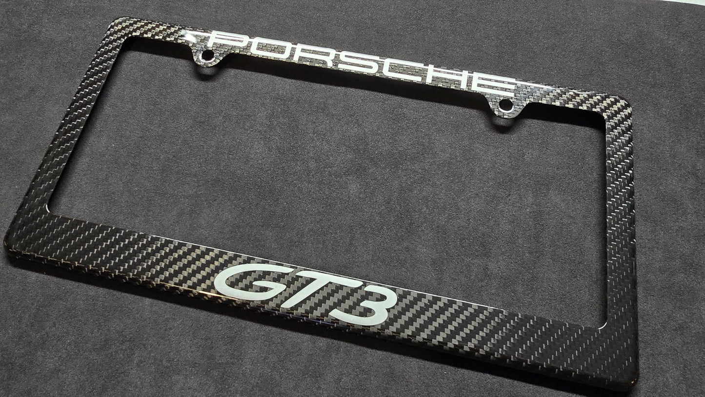 Porsche 911 GT3RS / GT3 (996 997 991) Carbon Fiber License Plate Frame