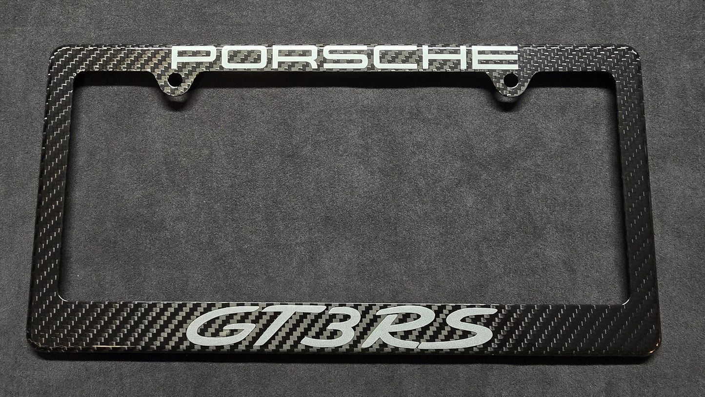 Porsche 911 GT3RS / GT3 (996 997 991) Carbon Fiber License Plate Frame