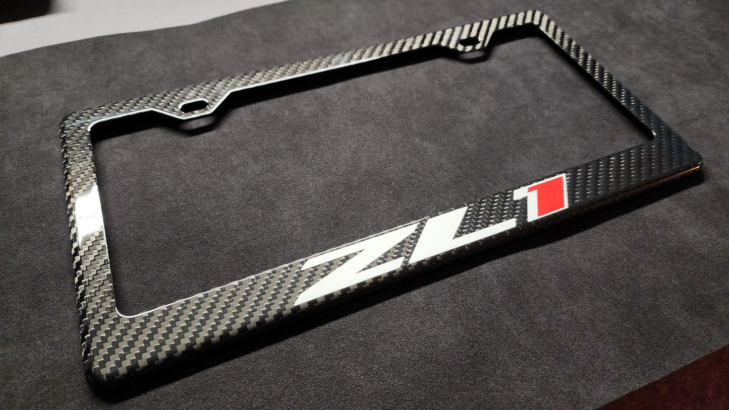 Camaro ZL1 Carbon Fiber License Plate Frame