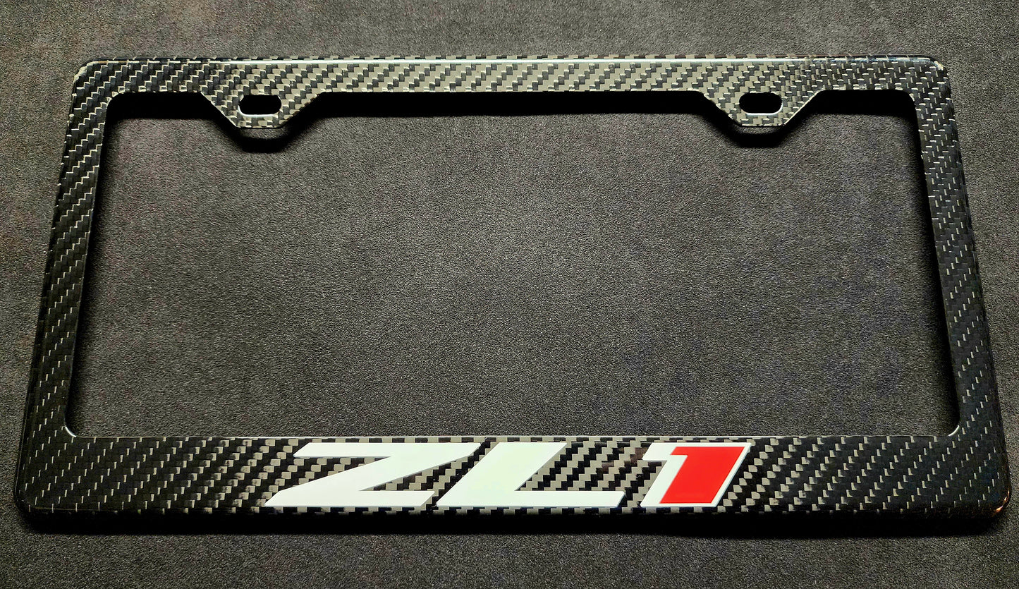 Camaro ZL1 Carbon Fiber License Plate Frame