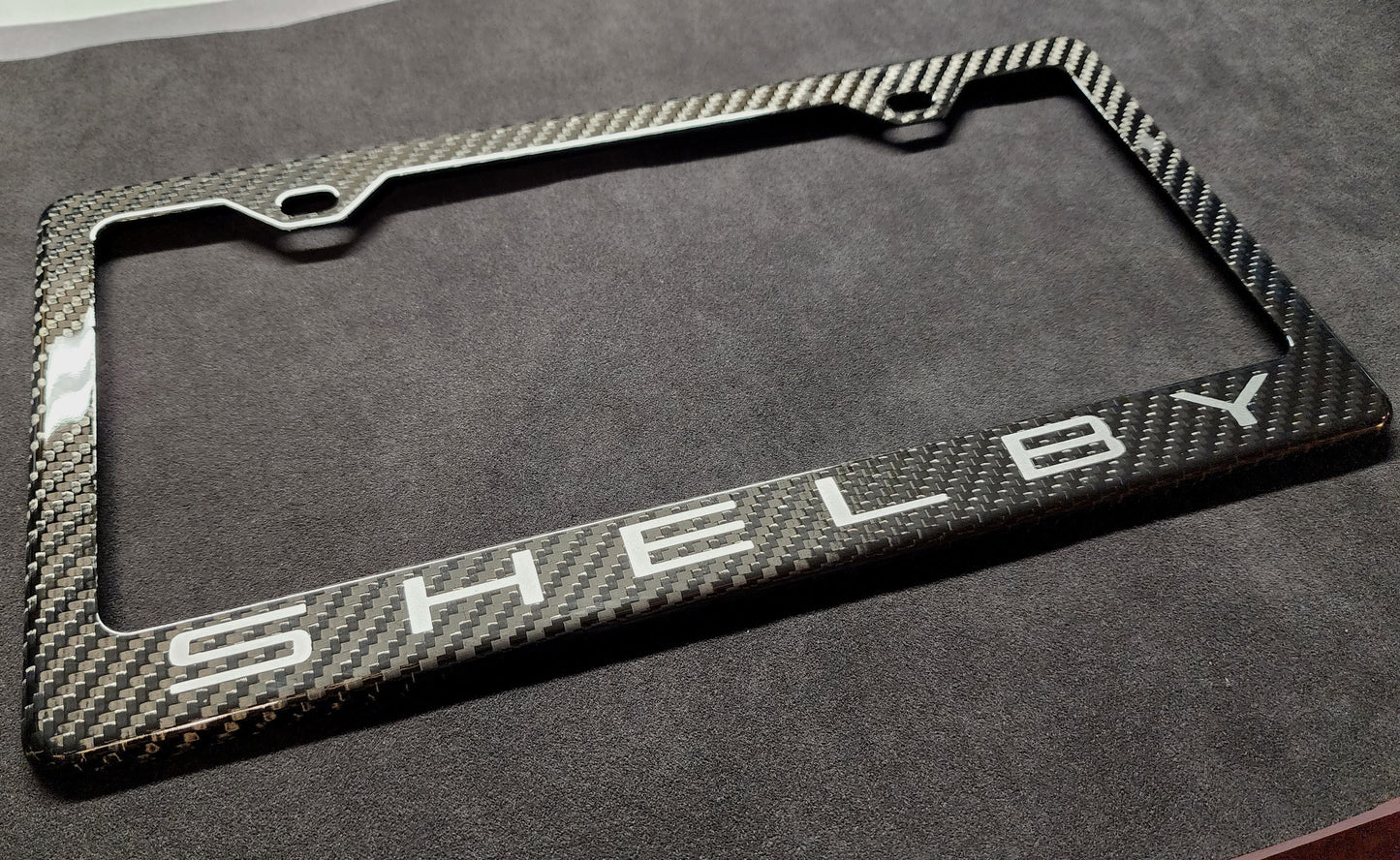 SHELBY Carbon Fiber License Plate Frame