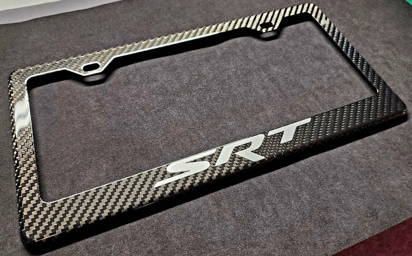 SRT Carbon Fiber License Plate Frame