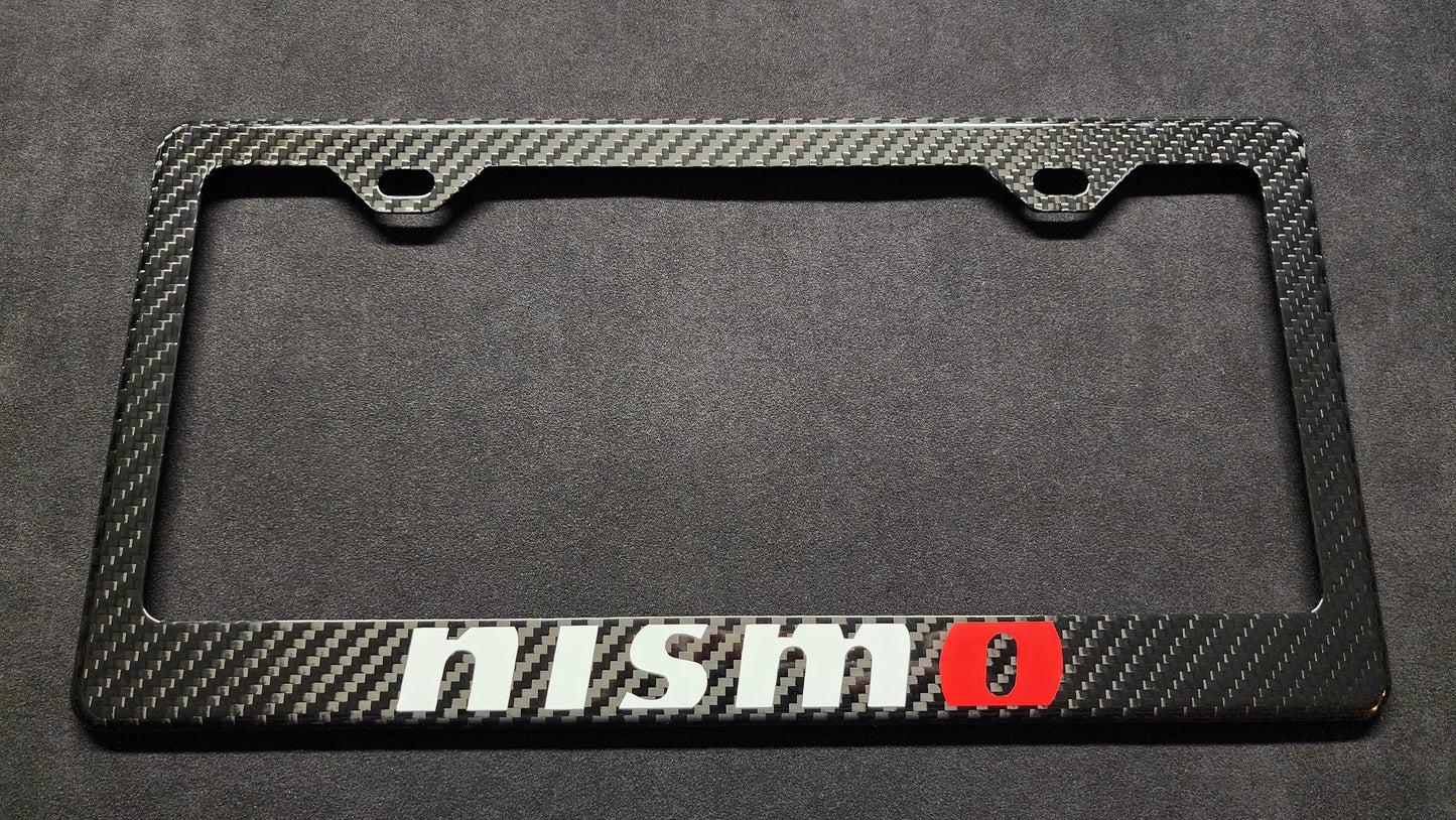 Nissan NISMO Carbon Fiber License Plate Frame JDM