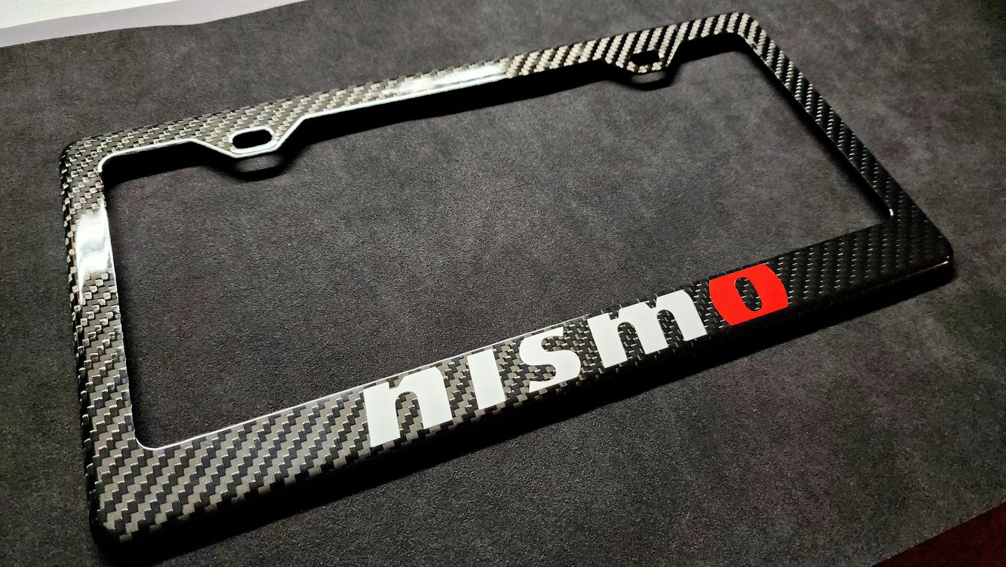 Nissan NISMO Carbon Fiber License Plate Frame JDM