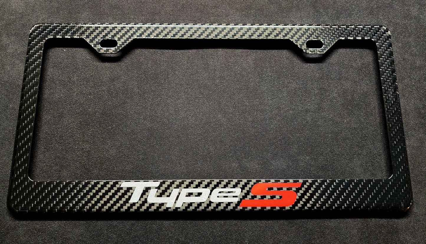 Acura TYPE S Carbon Fiber License Plate Frame NSX TL IL MDX Integra JDM