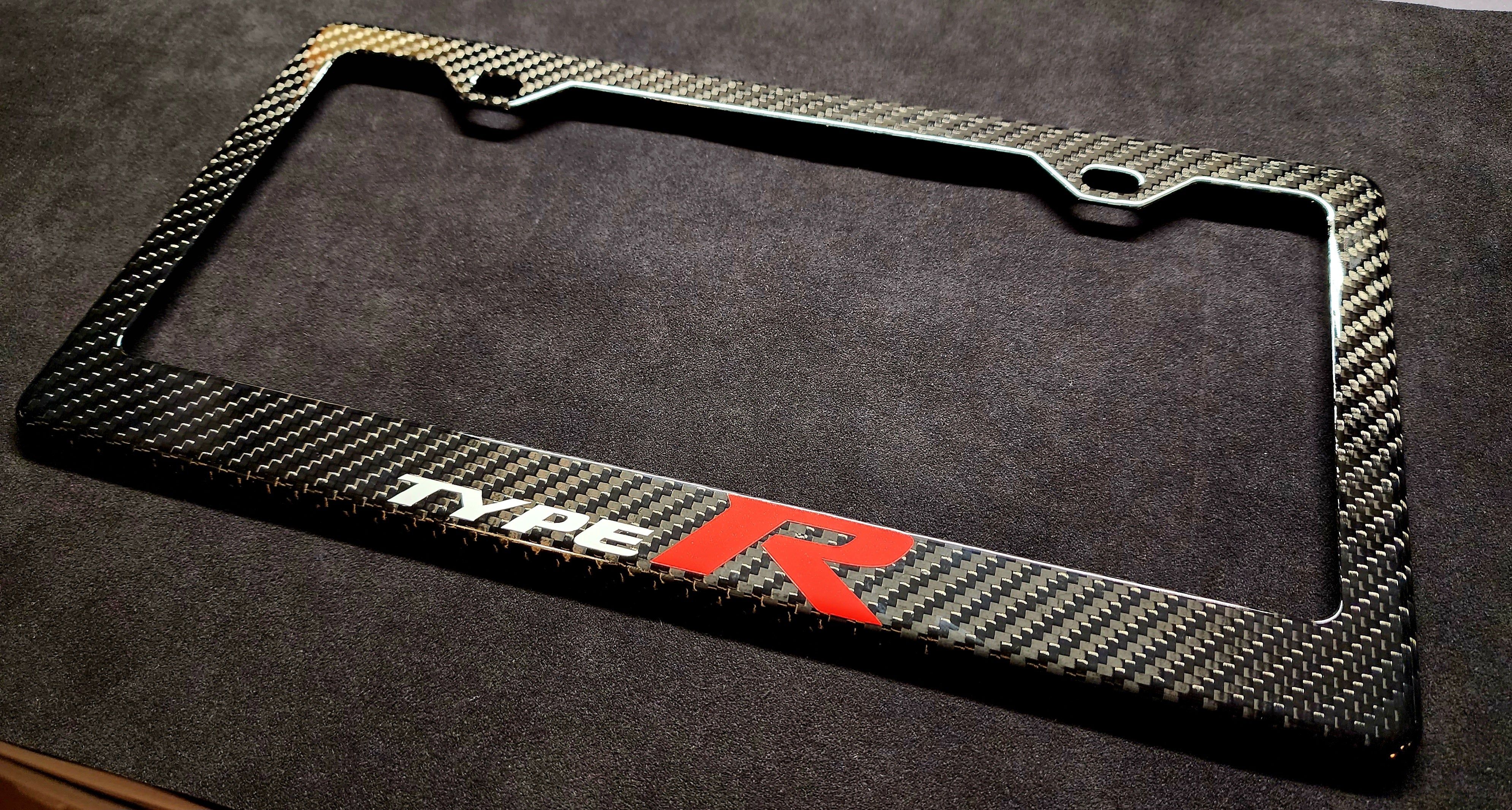 Honda Civic TYPE R Carbon Fiber License Plate Frame – JT's Custom Creations