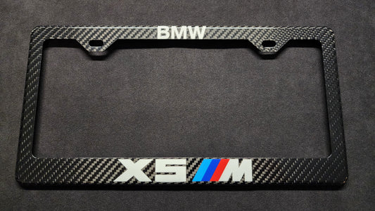 BMW X5 M Carbon Fiber License Plate Frame w/ Options