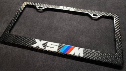 BMW X5 M Carbon Fiber License Plate Frame w/ Options