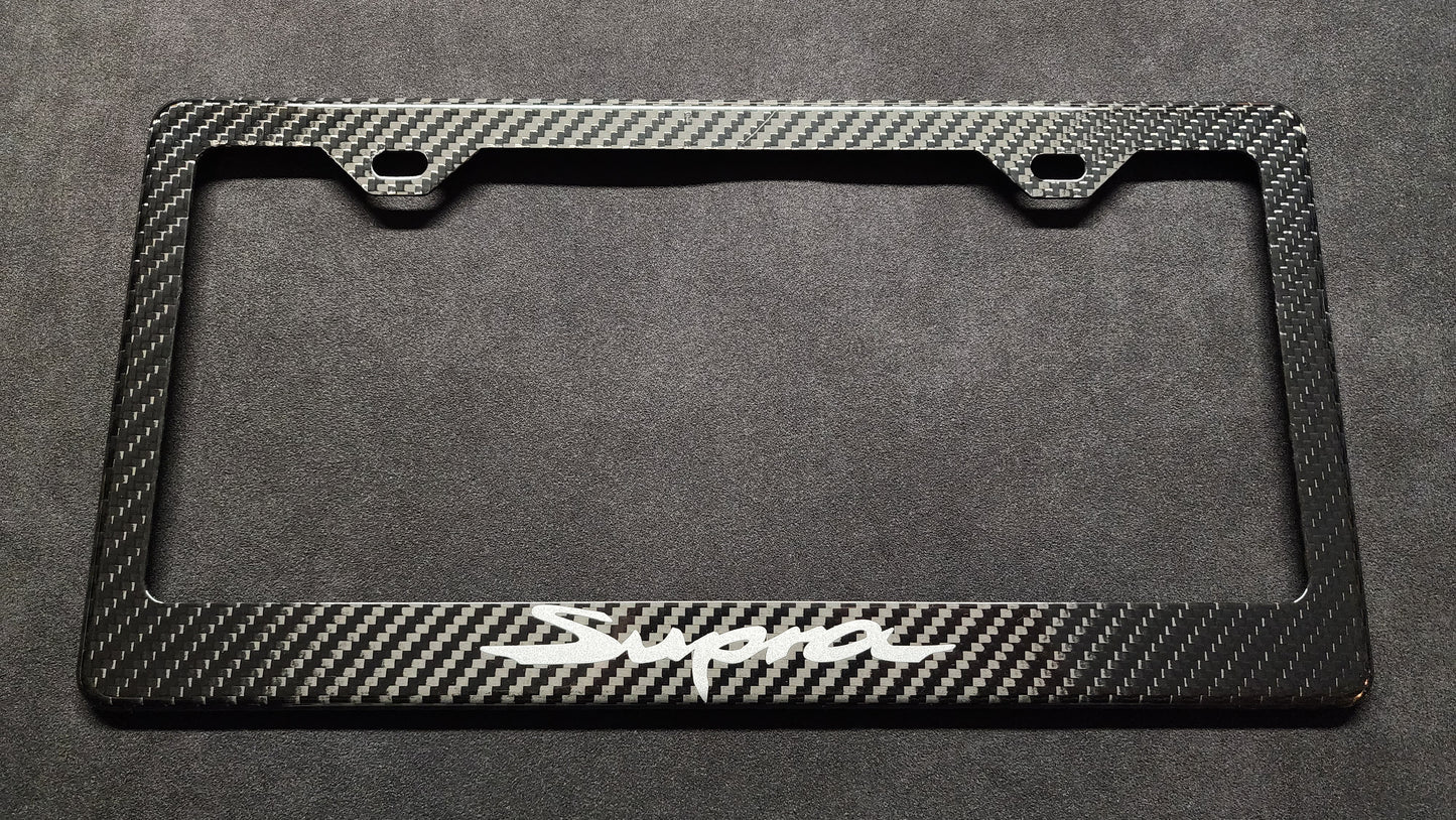 Toyota Supra MK5 Carbon Fiber License Plate Frame