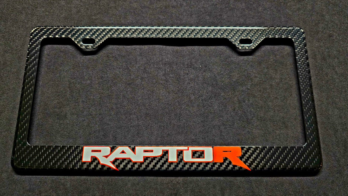 Ford F-150 Raptor R Carbon Fiber License Plate Frame