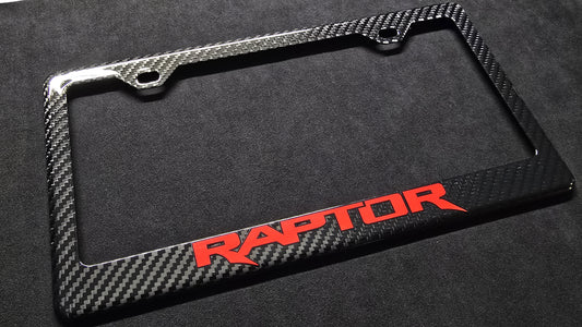 Ford Raptor F-150 Carbon Fiber License Plate Frame