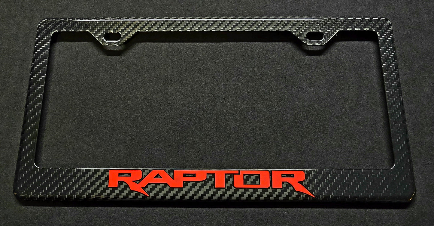 Ford Raptor F-150 Carbon Fiber License Plate Frame