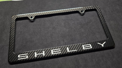SHELBY Carbon Fiber License Plate Frame