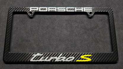 Porsche 911 Turbo S or Turbo - (992) Carbon Fiber License Plate Frame