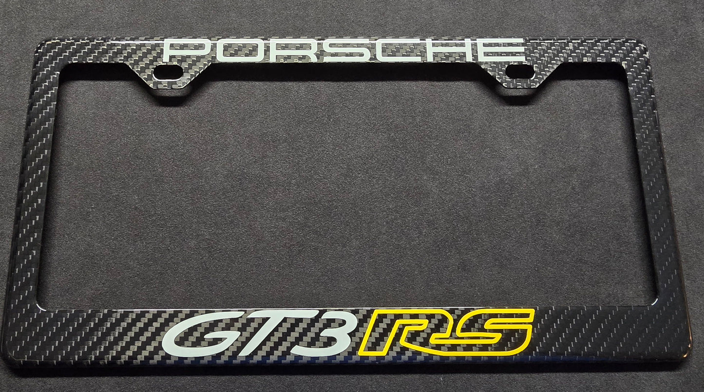 Porsche 911 992 GT3 RS 2023+ Carbon Fiber License Plate Frame