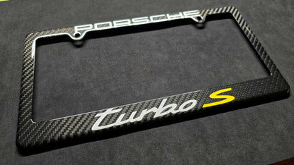 Porsche 911 Turbo S or Turbo - (992) Carbon Fiber License Plate Frame