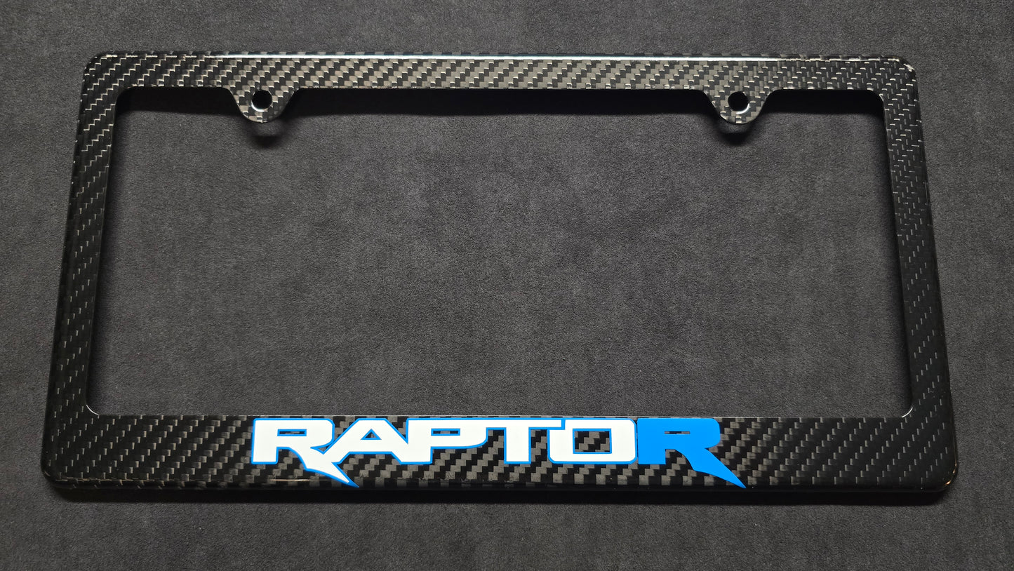 23+ Ford F-150 Raptor R Carbon Fiber License Plate Frame